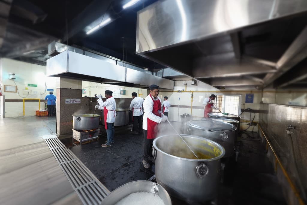 On the cooking line