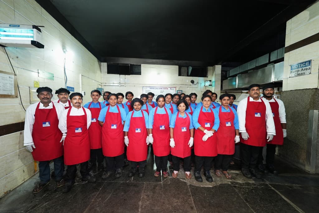 Trained kitchen and hospitality staff
