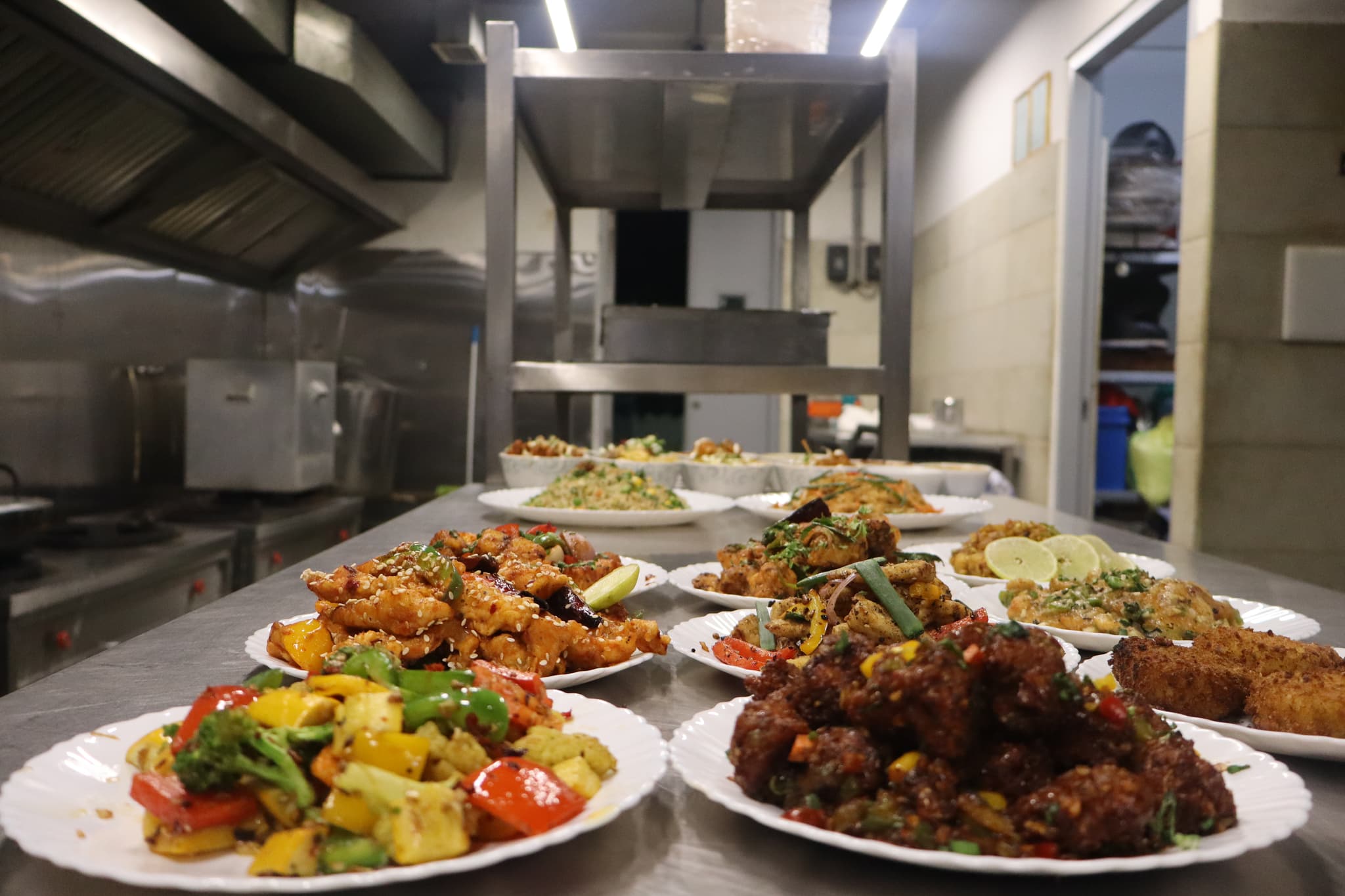 Service team at the counter